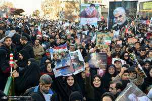 حضور میلیون ها تهرانی در تشییع پیکر مطهر سردار قاسم سلیمانی - 7