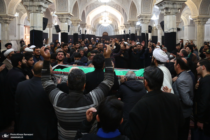 مراسم وداع با پیکر آیت الله محمد امامی کاشانی