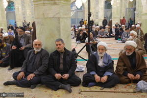 مراسم سومین سالگرد ارتحال آیت الله العظمی علوی گرگانی (ره) در مسجد اعظم قم‎