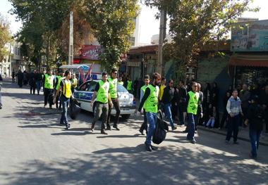 پاکسازی معابر خوی در ایام محرم توسط اعضای سمن ' یارپاق '