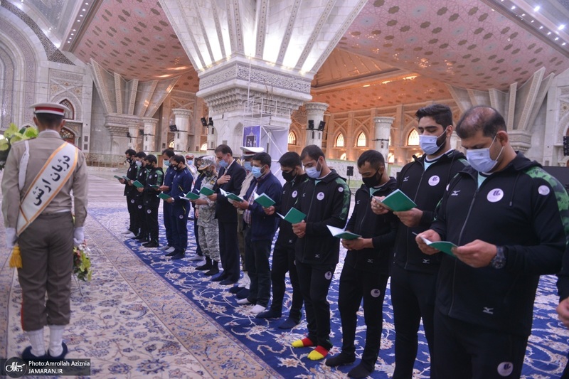 تجدید میثاق تیم جودو نیروهای مسلح با آرمان های حضرت امام خمینی