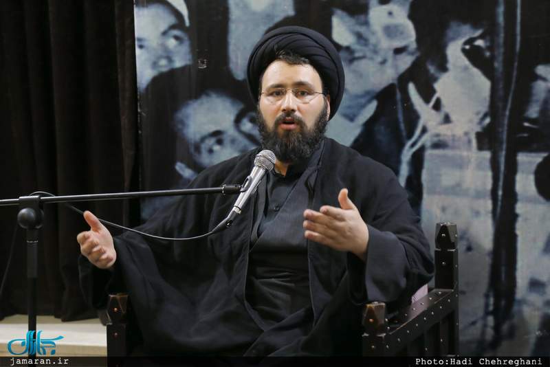 دیدار جمعی از ائمه جماعات استان قم با سید علی خمینی