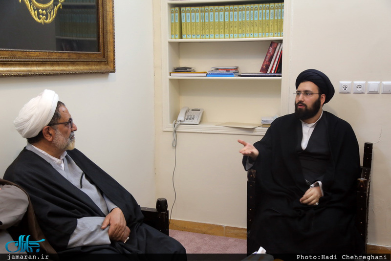 دیدار معاون محترم تبلیغ و امور فرهنگی حوزه علمیه با سید علی خمینی