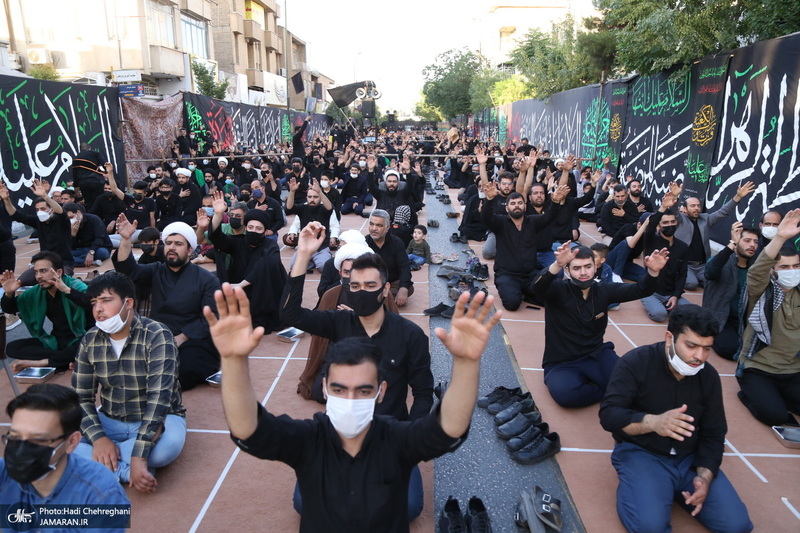 مراسم عزاداری شهادت حضرت امام علی(ع) با حضور آیت الله العظمی وحید خراسانی