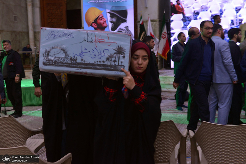 اجتماع بزرگ کارگران به مناسبت سالگرد شهادت حاج قاسم سلیمانی در حرم امام خمینی (س)