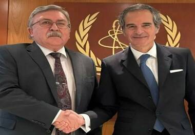 گفتگوی اولیانوف با گروسی درباره ایران + عکس