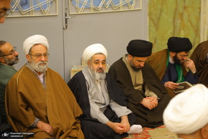 مراسم سومین سالگرد ارتحال آیت الله العظمی علوی گرگانی (ره) در مسجد اعظم قم‎