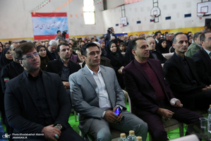 حضور سید حسن خمینی در آیین نامگذاری مجموعه ورزشی استاد کهندل