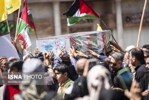 تشییع پیکر مطهر خانواده شهید حمله تروریستی رژیم صهیونیستی در ساری