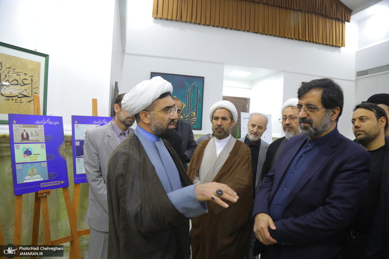 مراسم افتتاح دهمین نمایشگاه قرآن و عترت استان قم در مجتمع فرهنگی یادگار امام‎