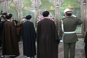 تجدید میثاق رئیس قوه قضاییه و مسئولان قضایی با آرمان‌های امام خمینی(س)