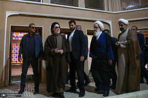 بازدید سید محمد خاتمی از باغ دولت آباد یزد