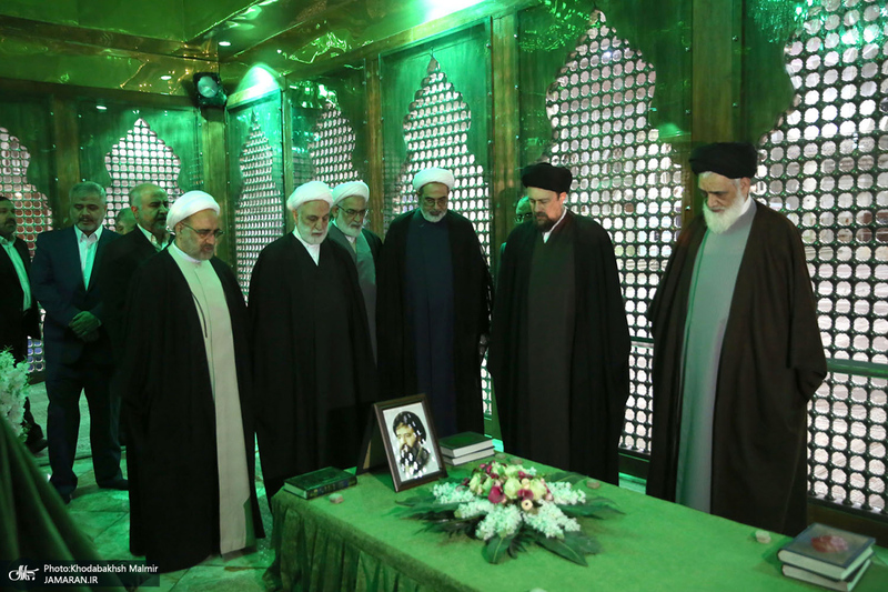 تجدید میثاق رئیس قوه قضائیه و مسئولان عالی قضایی با آرمان‌های حضرت امام خمینی (س)