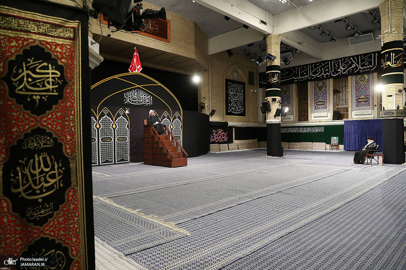 مراسم عزاداری شب تاسوعای حسینی (ع) در حسینیه امام خمینی