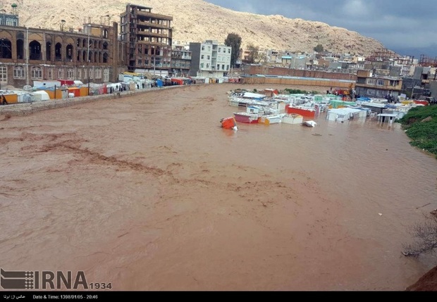 سیل به زیرساخت های غرب کرمانشاه خسارت های زیادی وارد کرد