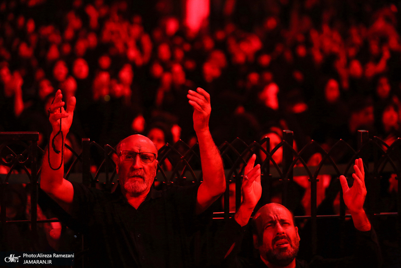 مزاسم شب تاسوعای حسینی (ع) در امام زاده صالح (ع)