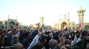 تشییع پیکر‌های ۸ شهید دلاور هوافضای سپاه و پدافند ارتش در قم