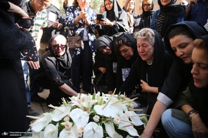 مراسم تشییع ثمینه باغچه‌بان