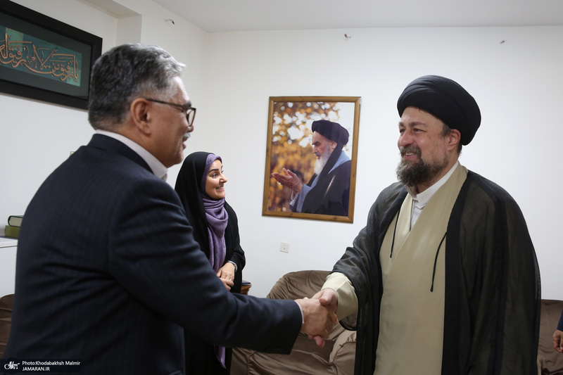 دیدار وزیر راه و شهرسازی با سید حسن خمینی