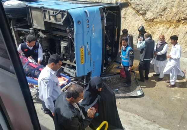 ۸ کشته در واژگونی اتوبوس در حوالی داورزن سبزوار ۲۰ نفر مصدوم شدند