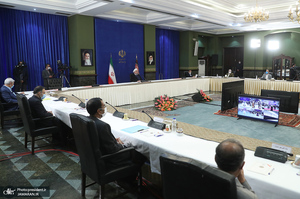 آئین بهره‌برداری از طرح‌های ملی مناطق آزاد و ویژه اقتصادی با حضور روحانی