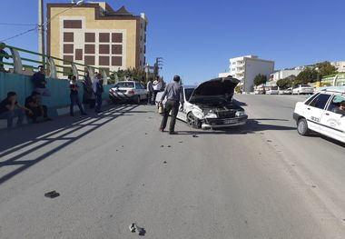 ۹ دانش آموز درمیان در حادثه رانندگی مصدوم شدند