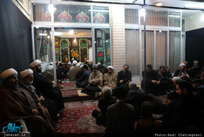 مراسم عزادارى شهادت حضرت فاطمه زهرا(س) در بيت آيت الله دوستى زنجانى