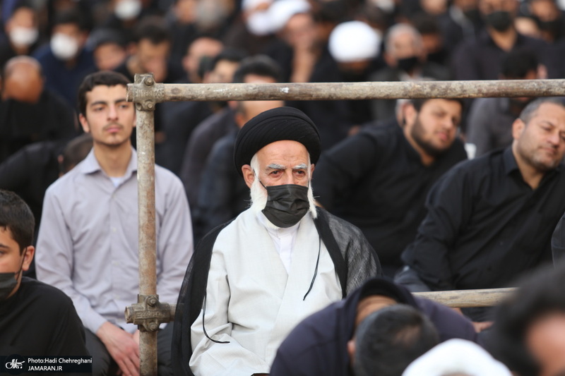 مراسم عزاداری شهادت حضرت امام علی(ع) با حضور آیت الله العظمی وحید خراسانی
