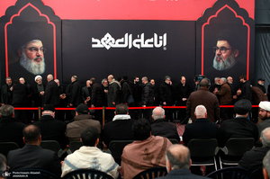 مراسم بزرگداشت شهیدان سید حسن نصرالله و سید هاشم صفی الدین در بیروت