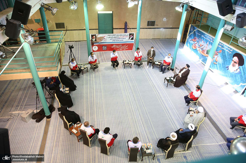 دیدار مدیران، کارکنان و جوانان جمعیت هلال احمر با سید حسن خمینی