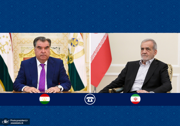 گفت‌وگوی روسای جمهور ایران و تاجیکستان/ پزشکیان: قدردان موضع همدلانه و برادرانه دولت و ملت تاجیکستان هستیم/ امامعلی رحمان: توافق پایان جنگ موجب خرسندی ملت‌های منطقه شد