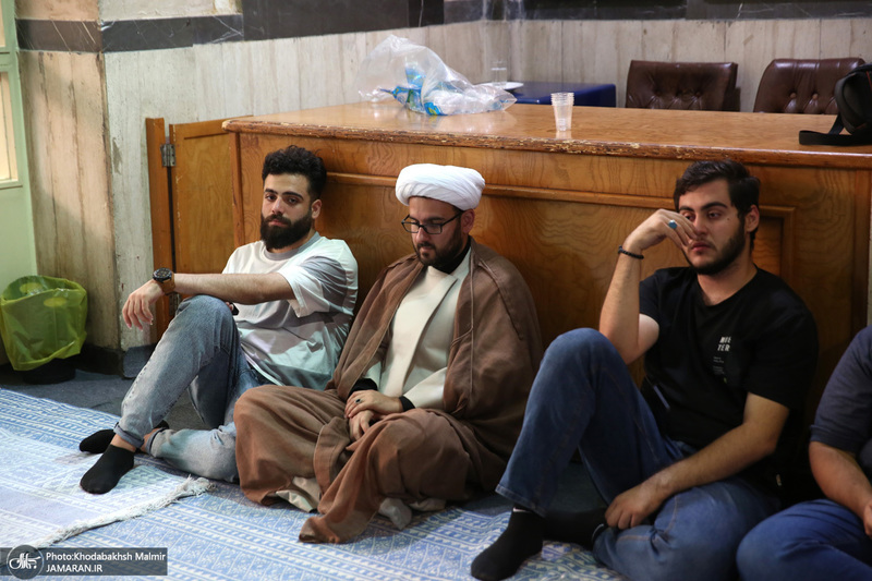 مراسم عزاداری دانشجویان دانشگاه علوم پزشکی تهران به مناسبت شهادت حضرت رقیه در حسینیه جماران