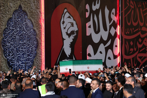 استقبال رسمی از پیکر مطهر رهبر شهید در عراق