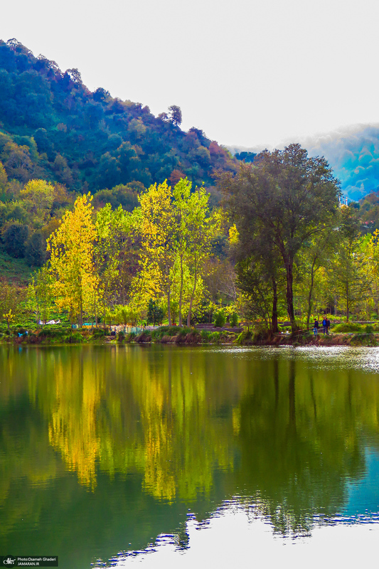 طبیعت زیبای پاییزی استخر کومله لنگرود