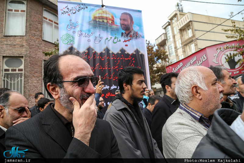 مراسم وداع و تشییع پیکر شهید مدافع حرم حمیدرضا ضیائی