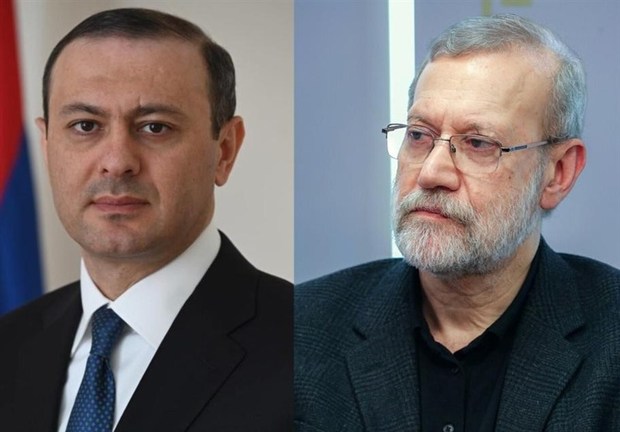 گفتگوی دبیر شورای امنیت ارمنستان با لاریجانی/ به زودی شکل جدید همکاری ترسیم خواهد شد