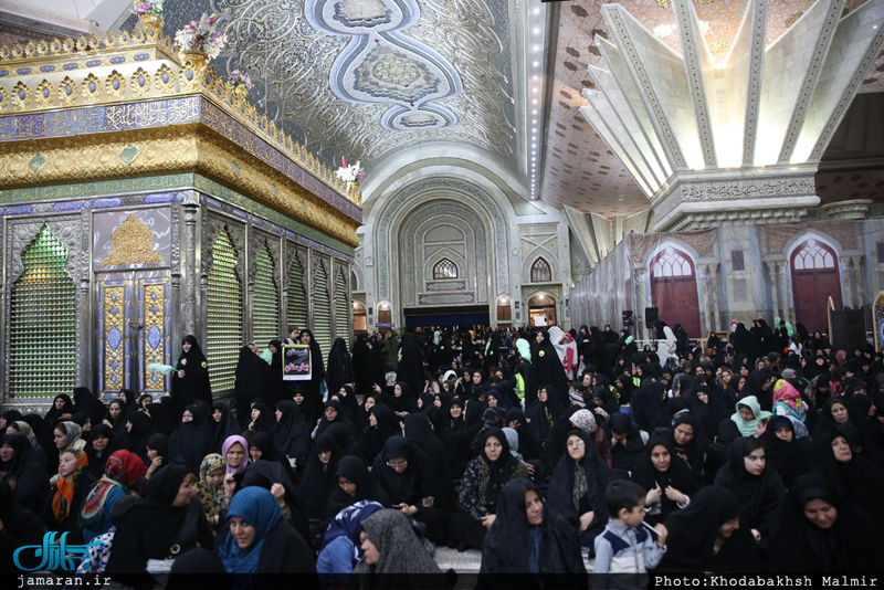 مراسم عزاداری شب شهادت حضرت زهرا(س) در حرم امام خمینی (س)