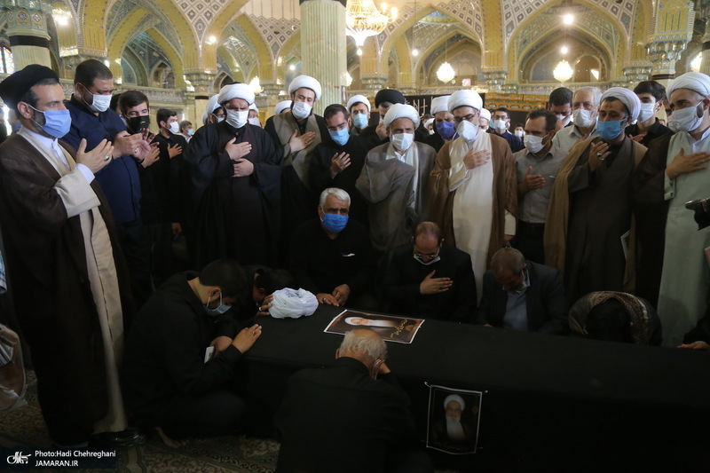 مراسم تشییع پیکر آیت الله حسن ممدوحی(ره)