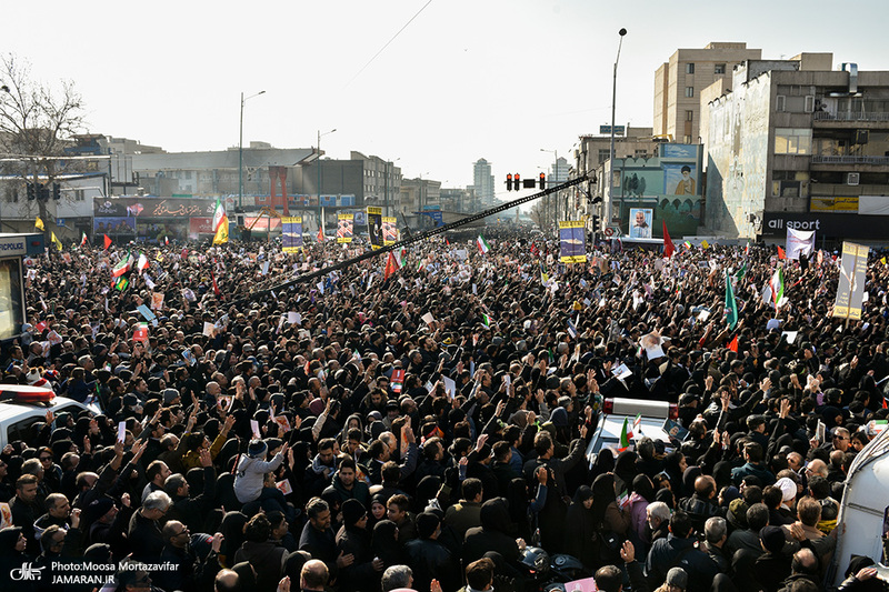 حضور میلیون ها تهرانی در تشییع پیکر مطهر سردار قاسم سلیمانی - 7
