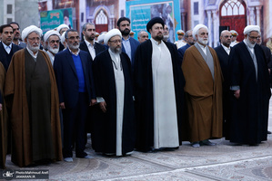 تجدید میثاق رئیس قوه قضائیه و مسئولان عالی قضایی با آرمان‌های امام خمینی(س)