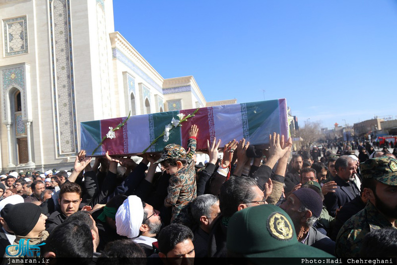  تشييع پیکر مطهر شش شهید گمنام در قم