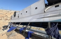 تصاویری از اتوبوسی که امروز در جاده دماوند  به ته دره رفت (7)