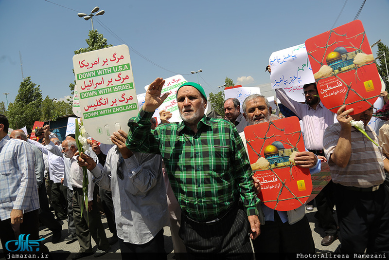 راهپیمایی اعتراض آمیز علیه جنایات در مسجد الاقصی و میانمار 