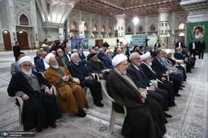 تجدید میثاق رئیس و جمعی از اعضای مجمع تشخیص مصلحت نظام با آرمان‌های امام خمینی (س)-2