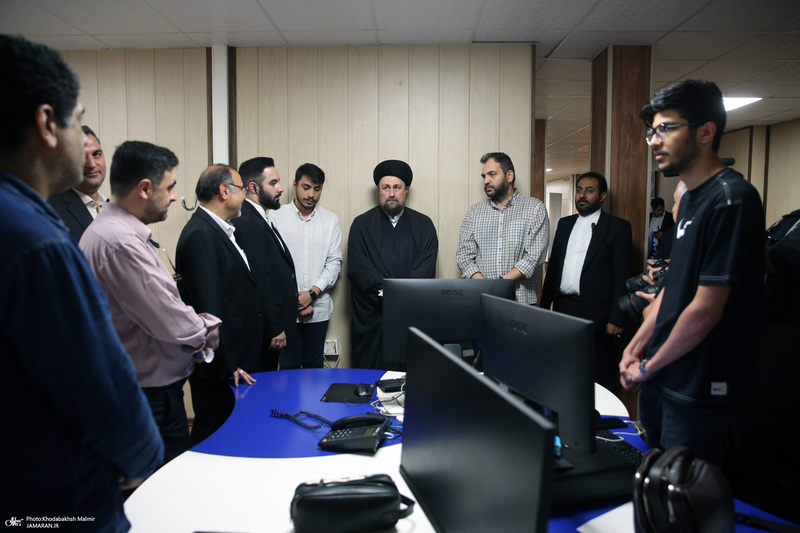 بازدید «سید حسن خمینی» از موسسه مطبوعاتی ایران
