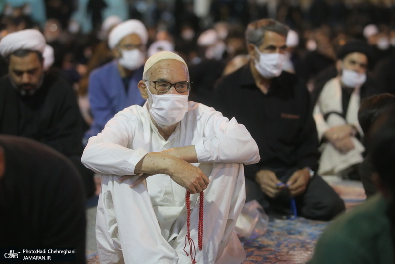 عزاداری شب عاشورای حسینی(ع) در حرم مطهر حضرت معصومه(س)