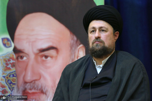 دیدار جمعی از نمایندگان پیروان ادیان الهی با سید حسن خمینی