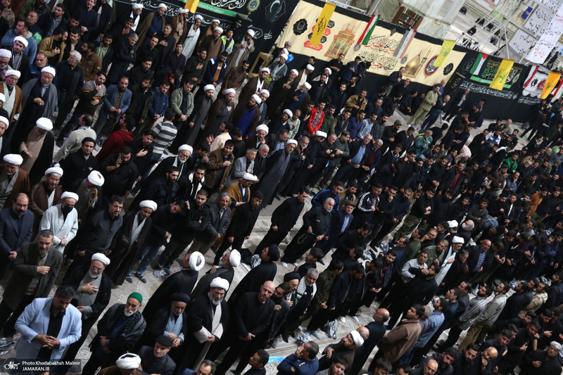 مراسم عزاداری شب شهادت حضرت زهرا(س) در حرم امام خمینی(ره) برگزار شد