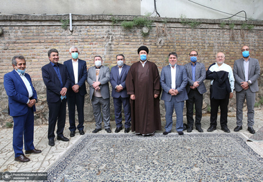 دیدار دبیر کل و اعضای شورای مرکزی حزب اعتماد ملی با سید حسن خمینی