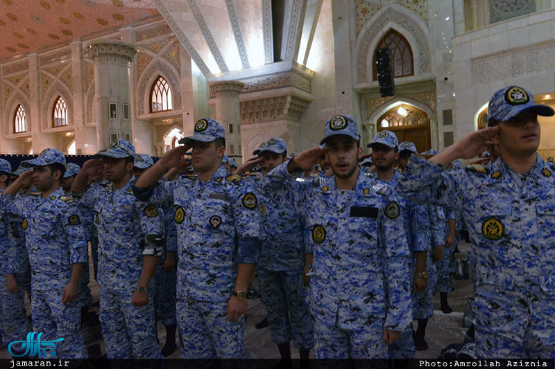 تجدید میثاق فرماندهان و دانشجویان دانشگاههای افسری آجا‎ با آرمان های حضرت امام